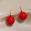 Boucles d'oreilles à clous en perles pour femmes, bijoux de styliste, pendantes, lustre, cadeaux 244D, nouvelle collection