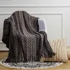 Blankets Battilo Blanket Plaid on the Sofa Bed Plaid Knitted Throw Blanket With Tassel Sofa Blankets Room Decor Bedspread On The Bed 230206
