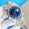 Męskie zegarek Wimbledon Roman Dial 36 mm dwupiętrowy Bransoletka jubliee zegarki datejust stal i biały złoto ostryga 41 mm srebrny rzymski Numb275e