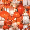 Outras festa de eventos suprimentos retro lanterna chinesa tradicional japonês Vietnã Varanda de seda ao ar livre Festival de primavera Hanging S 230206