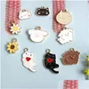 Charms 20 stcs schattige mix email Cat diy sieraden maken dier hangers voor ketting oorbellen accessoires drop levering bevindingen componen dhgp0