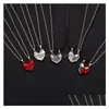 Pendentif Colliers Vente Collier Attraction Magnétique Noir Ajouter Blanc Souhaitant Pierre Couple Épissage Amour Ensembles Drop Delivery Dhgarden Dhcys