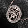 Chaîne de liaison mode Hollow Tree of Life Bracelets pour les femmes Ajustement des bijoux en acier inoxydable SIE Livraison Dh60c