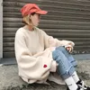 Sweats à capuche pour femmes Sweatshirts Sweatshirts Femmes Harajuku Tendance Solid Oneck Élégant Pull Étudiants Style Long À Manches Longues Dames Vêtements Chic 230207