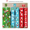 Kerstdecoraties Merry Door Hangende schilderdecoratie Banner voor thuisornamenten