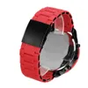 Sprzedawanie sportowego kwarcowego zegarek DZ czerwony zegarek lodowany zegarek na dużym wybieraniu stalowego paska składana klamra 273k