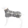Hundkläder Medium och stora kläder Vinterkallt sänkta tjockare varm kappa Greyhound Whippet Jacketillbehör