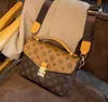 High Quality Designers Shoulder Bags Women Handbag Oxidizing Leather Pochette Elegant Messenger Bag Luxury Crossbody Shopping Purses Tote