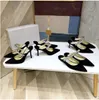 2023 Nya eleganta design damklänningskor höga klackar bing tofflor sandaler kristallband stilett sexig spetsig tå fest bröllop eu35-42