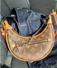 Loop Hobo Bags Borsa a catena in oro Luxurys Designer Donna in pelle rivestita con cerniera Borsa a tracolla a tracolla Borsa a tracolla a mezzaluna Borse a tracolla Moon Bags JN8899