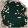 Scarves 90 90cm Hijab Scarf For Women Fashion Floral Print Shawls And Wraps Square Headband Neck Scarfs Female Silk Satin Head