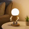 Lampes de table nordique lampe de bureau garçons chevet moderne Robot éclairage salon décoration lire nuit sommeil enfants LightsTable