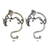 Boucles d'oreilles cerceau mode trop cuite Punk bête Dragon oreille manchon Clip luxe Vintage fait à la main personnalité bijoux déclaration