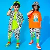 Completi di abbigliamento Bambini Ragazzi Ragazze Streetwear Hip Hop Camicia a maniche corte Pantaloncini Tracking Costumi per bambini Stage