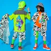 Clothing Sets Kids Boys Girls Streetwear Hip Hop Short Sleeve Shirt Shorts Tracking Children Costumes Stage