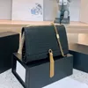 Tassel Alligator Cross Body Bag Chain Shoulder Handbags Underarm Women Bags Handbag purse Genuine Leather Pouch Wallet Clamshell Metal letter Adjustable strap