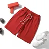 Short pour hommes blanc Style japonais Polyester course Sport pour décontracté été taille élastique solide vêtements Y2302
