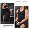 Men's Tank Tops Men Compression Base Layer Sleeveless Vest Top Quick-drying Sports Gym Under Shirt -OPKMen's