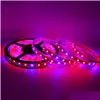 Tiras de LED sile ￠ prova d'￡gua 5m 300LEDS 5050 Plant Grow Strip Light fl Red Blue 41 5 1 Para luzes de entrega de estufa li dhej2