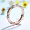 Wedding Rings Kuololit Knife Edge 585 14K 10K Rose Gold Ring for Women Lacie Matching Band Engagement Promise Arrival 230206