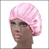 Beanie/Skull Caps Elastic Women Satin Bonnet Turban Hat Headwear Chemo Beanies Silk Donna Sleep Cap Ladies Hair Er Wmtheb Queen66 49 Dhcly