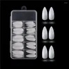 Faux Ongles 100pcs Stiletto Full Cover Nail Tips Amande Naturelle Faux DIY Salon Outils Manucure Ongle Press On
