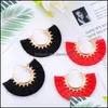 Dangle Chandelier Ethnic Bohemian Tassel Earrings For Women Handmade Jewelry Colorf Big Hoop Statement Water Drop Earring Girl Deli Dhvm6