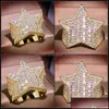 Smart Rings Hip Hop Vintage Fashion Jewelry 925 Sterling Sier Princess Cut White Topaz CZ Diamond Women Wedding Band Ring Gift Dhvgo
