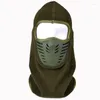 Berets Outdoor Jazda Odporna Polar Polar Polar Solid Kolor Balaklava Zimna Ochrona Unisex Autumn Winter Ski Mask Beal