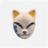 Andere LED -verlichting Demon Slayer Cat Mask Replica Luminous Kimetsu No Yaiba Cosplay ADT Drop Delivery Lights Holiday Dhlze