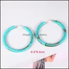 Hoop Huggie Acrylic Acetate Heart Star C Shape Earring For Women Fashion Circle med Prevent Allergy Steel Needle Delivery Je Dhtgz