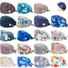 Berets Wholesale Scrubs Cap Cotton Adjustable Beauty Salon Health Nursing Hat Uniform Accessories Anime Print Lab Scrub Caps