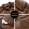 Men S Leather Faux Ucrazy Autumn Motor Casual Vintage Jacket Coat Winter Classic Fashion Pockets 230207