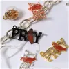 Charms 10Pcs Aolly Letter Pray For Diy Bracelet Bangle Making Ltc0479Ltc0482 Drop Delivery Jewelry Findings Components Dh38C