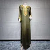 Casual Dresses Diamond Kaftan Arabic Evening Long Dress Women Velvet Satin Jalabiya Saudi Dubai Party Robe Muslim Moroccan Caftan Ramadan Ab