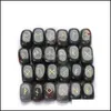 Pedras preciosas 25pcs Prototipo de cristal natural Rec Rune Rune Reiki Cura de j￳ias religiosas Ornamento 2198 dr dhlaj