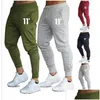 Pantalones de hombre 2021 Moda de verano para hombre Sección delgada Hombres Pantalones casuales Jogger Culturismo Fitness Tiempo de sudor Alta calidad Drop Delive Dhu5I