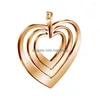 Charms rostfritt stål hjärta för smycken som gör rosguld/guld/sier färg metall spegel polerad 10st.