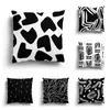 Pillow Modern Home Living Room Decoration Pillowcase Sofa Cover 45X45cm 60 60cm Nordic 40X40 Autumn Black White Simple