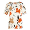 Women's Blouses Summer Women Blouse Short Sleeve Printed Chiffon Shirt Blusas Mujer De Moda 2023 Femme