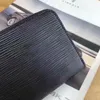 Fashionabla blixtlås plånbokskort och mynt berömda herrplånböcker Läderväska Kreditkortshållare Mynt Purse Kvinnor Wallet Long Wallet269o