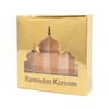 Wrap Eid Mubarak Cadeau Transparent Fenêtre Boîte De Bonbons Au Chocolat Ramadan Kareem Décoration Islamique Musulman Festival Fête Fournitures 0207