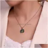 Pendant Necklaces Selling Creativity Can Open Wings Fl Diamond Heartshaped Necklace Angel Wing Clavicle Chain Drop Delivery J Dhgarden Dhagd