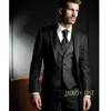 Trajes de hombre Últimos diseños de pantalón de abrigo Hombres Novio Esmoquin Traje de boda Fiesta de noche 2023 Chaqueta Pantalones Chaleco Hombre Blazer Traje Homme