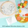 Handwerk Werkzeuge Rahmen DIY Wolle Stickerei Malerei Kit Wolle Nadel Filz Bild Kit Handwerk Malerei Kreatives Geschenk für Mutter Freunde kinder