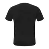 Erkek Tişörtler Aşağı Üçgen Etiketi İlkbahar ve Yaz Kısa Kollu Göğüs Mektubu Baskılı Yuvarlak Boyun T-Shirt Çok yönlü gevşek rahat yarım kol