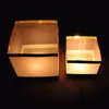 Altri rifornimenti del partito di evento 30pcslot Chinese GoldSilver Square Paper ing Floating Water River Candle Lanterns Lamp Light 15CM 230206