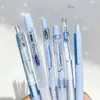 6pcs/set schattige Morandi Gel Pen Set retro 0,5 mm zwarte inkt Stationery Student Signature Office Office Writing S Z8T5