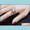 Band Rings Stainless Steel Ring For Women Men Sea Squid Octopus Open Adjustable Titanium Drop Delivery Jewelry Dhptr