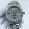 Lyxdesigner 2815 Classic Diamonds Wristwatch Automatisk mekanisk klockstorlek 41mm Sapphire Glass Vattentät funktionsrem med Diamond Woman's